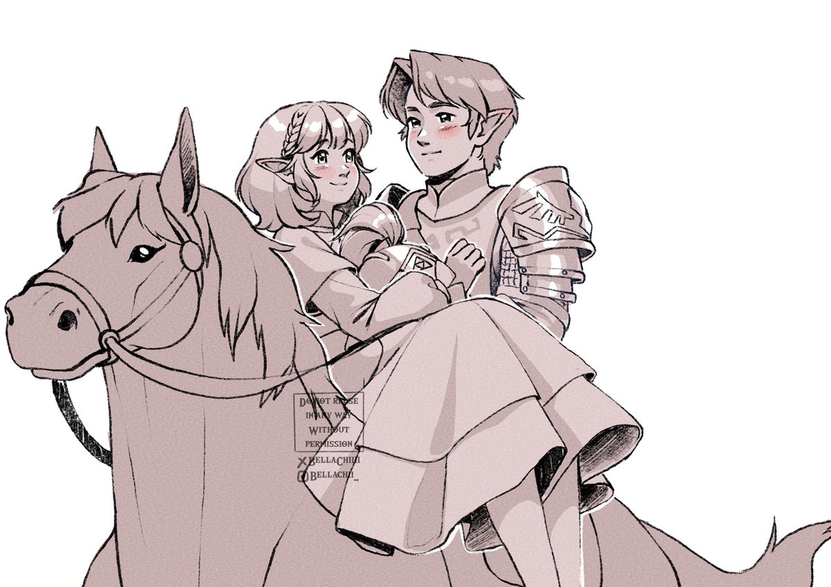 Last month was quite chaotic— flat repairs took quite some time but fortunately I got some time to doodle😊
I’m ready to work again very soon✍️💪

Me and my bf are just 2 ordinary Hylians💛
#botw #TLoZ