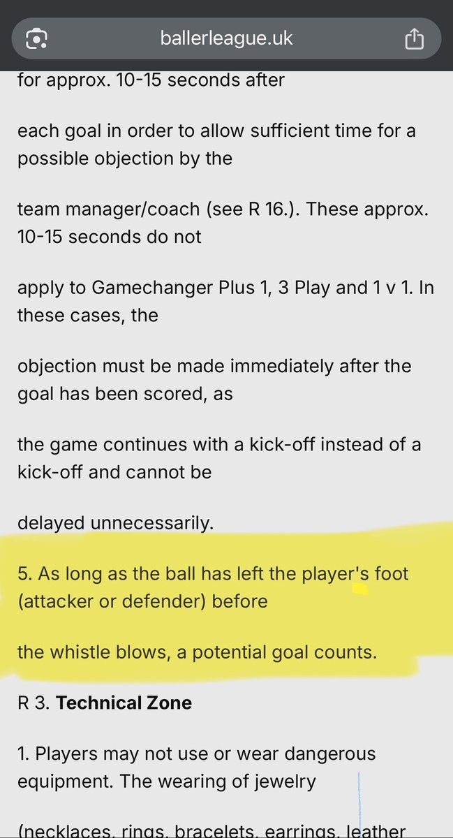 abdullahi7911's tweet image. Baller league rule explanation btw, when it comes to the timer. It does NOT need a challenge. And if the whistle was blown before a goal it does not count . And referees can check it without a challenge . They also did this in the game SDS V YANITED.