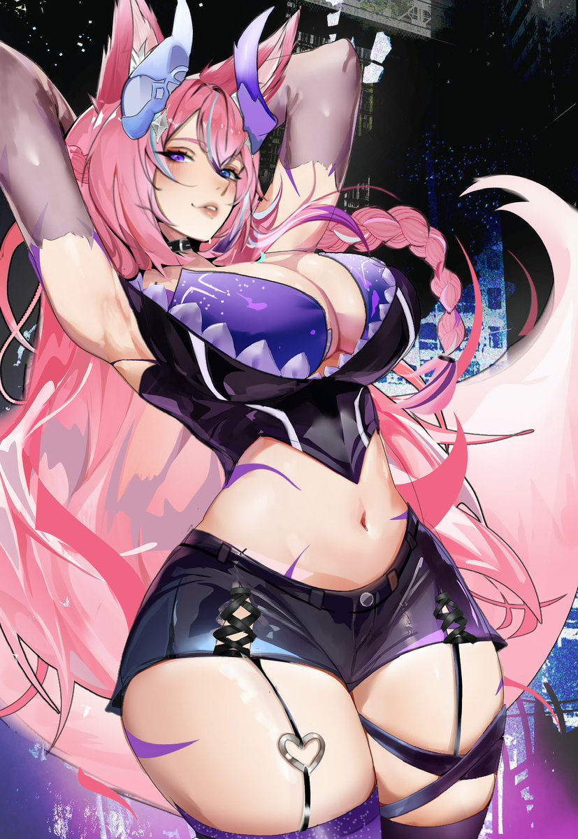 “Do you like what you see? ~ 🩷”
A gift from <a href="/HeyWhosThePig/">Pig👑| Cosmic King Animorph V-Tuber(Twitch Con)</a> for my birthday 

🎨: <a href="/Arttaka101/">Art ta ka</a> 

#doodleyo | #vtuberen | #vtubers