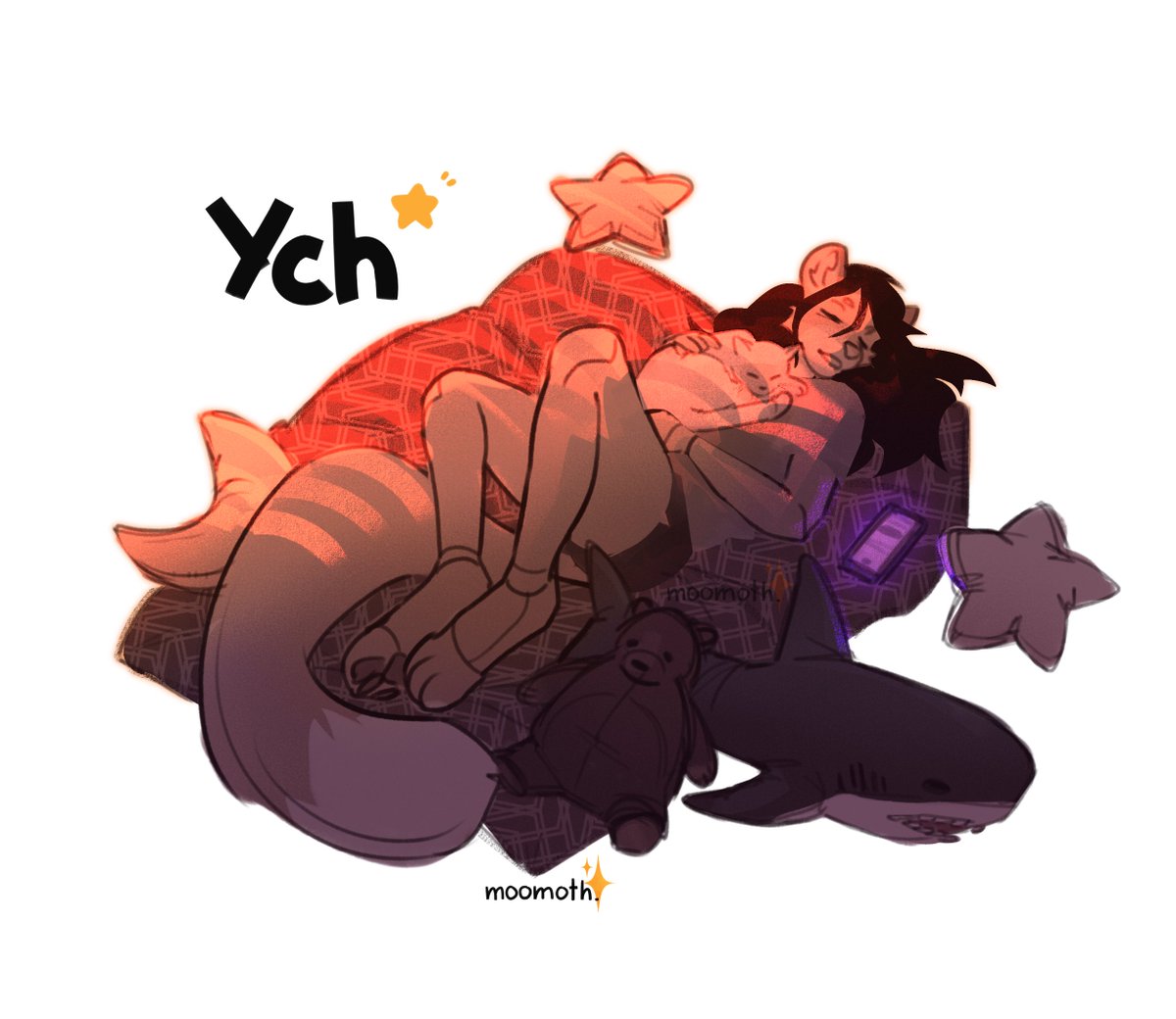 NEW - sweet dreams - [YCH] is open!! 🌙

sketch: 💲3️⃣0️⃣ 🌒
sketch+color: 💲6️⃣0️⃣ 🌓
full render: 💲1️⃣5️⃣0️⃣ 🌕

any species/gender/body type, plushies are customizable 🧸

please Dm if interested ~

💕&amp;🔁 appreciated!