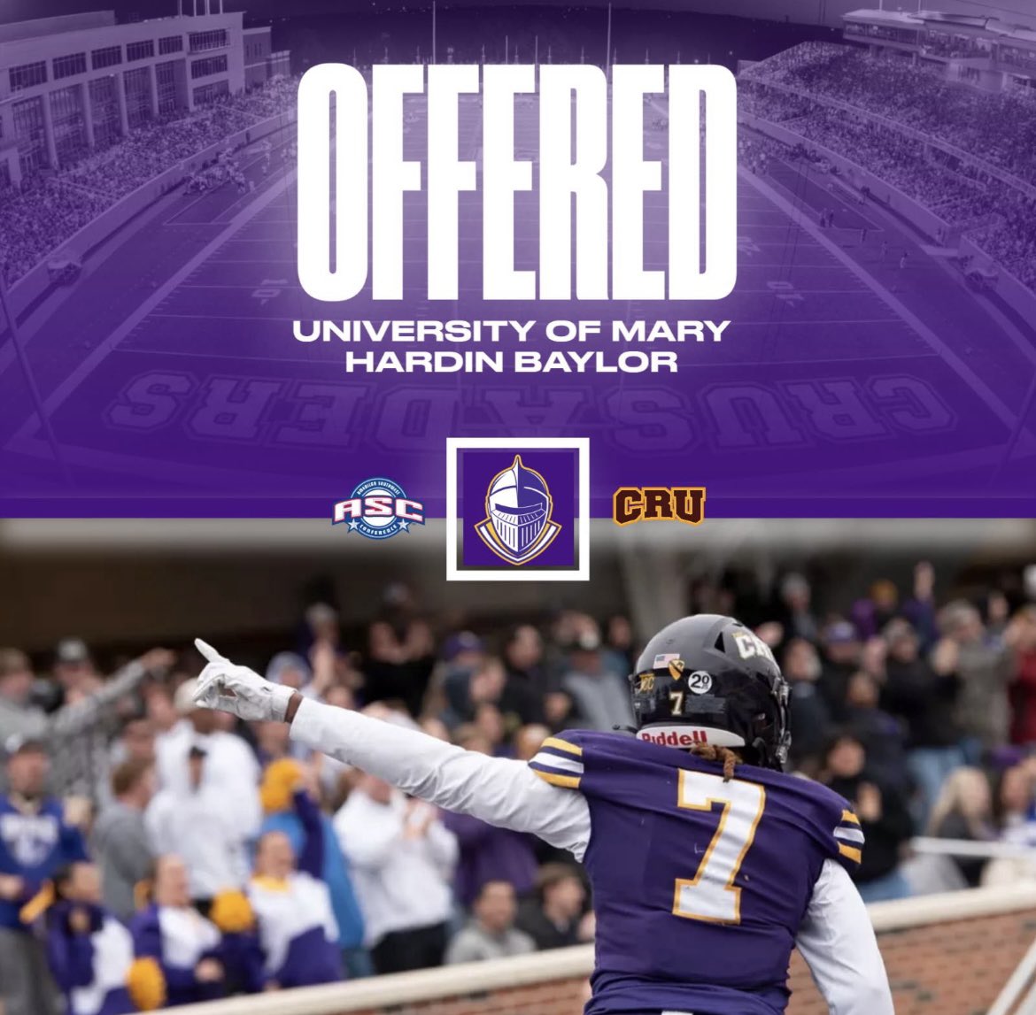 Arshawn Spann (@arshawn_2) on Twitter photo #AGTG after a great conversation with <a href="/Coach_TrippM/">Tripp Mitchell</a> I'm am blessed to receive my first Offer from <a href="/CruFootball/">UMHB Football🏈</a>!
<a href="/Coach_CTR/">Cal Robinson</a> <a href="/UMHB/">Mary Hardin-Baylor</a> <a href="/Coach_Brace/">Nick Brace</a>
<a href="/MarkHum7/">Mark Humble</a> <a href="/streetziam/">GREG MARCUS</a> #AGTG after a great conversation with <a href="/Coach_TrippM/">Tripp Mitchell</a> I'm am blessed to receive my first Offer from <a href="/CruFootball/">UMHB Football🏈</a>!
<a href="/Coach_CTR/">Cal Robinson</a> <a href="/UMHB/">Mary Hardin-Baylor</a> <a href="/Coach_Brace/">Nick Brace</a>
<a href="/MarkHum7/">Mark Humble</a> <a href="/streetziam/">GREG MARCUS</a>