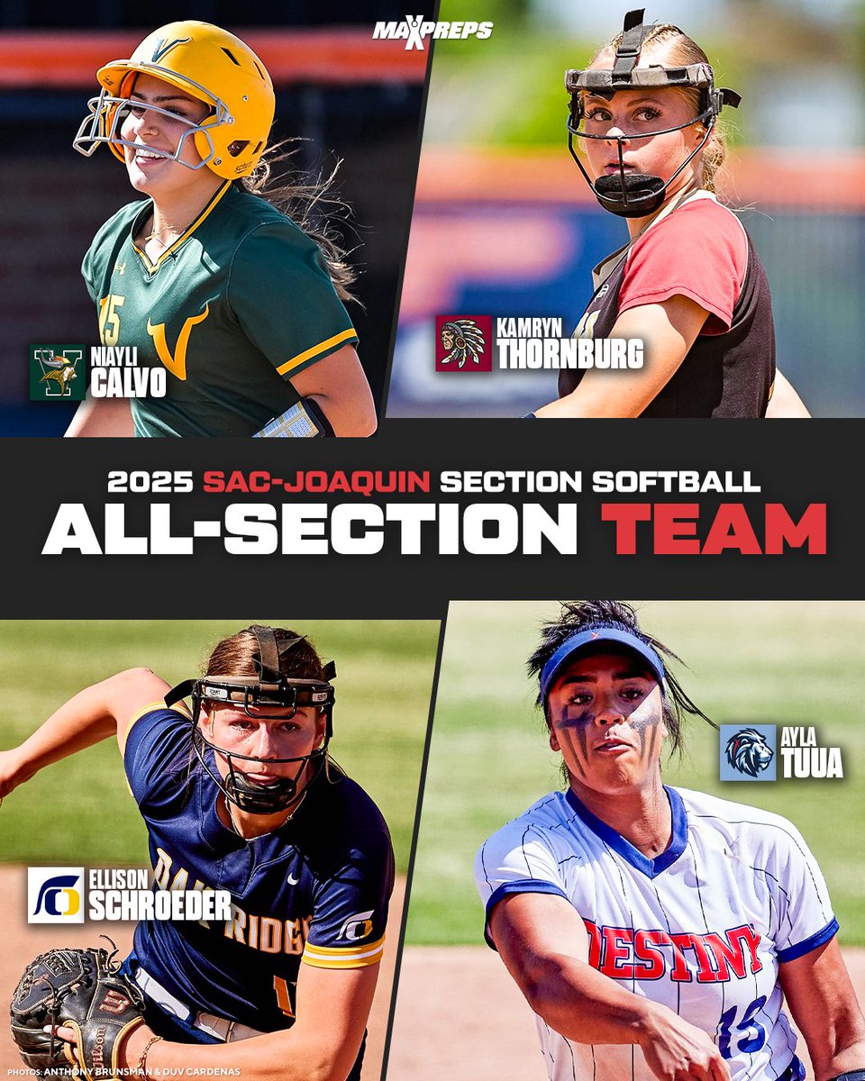 There is no doubt the SJS has some of the best softball in the country. 

Here is the 2025 MaxPreps All-Sac-Joaquin Section softball team

 maxpreps.com/news/uR1vj-XCh…