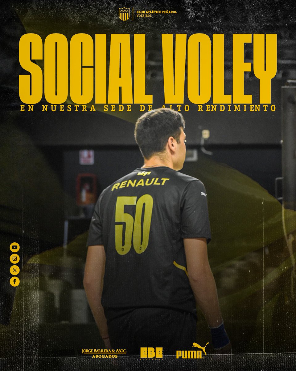 SOCIAL VOLEY EN NUESTRA SEDE DE ALTO RENDIMIENTO 

Jueves desde las 22 hrs.
Sábados desde las 10 hrs.

#TodosJuntos