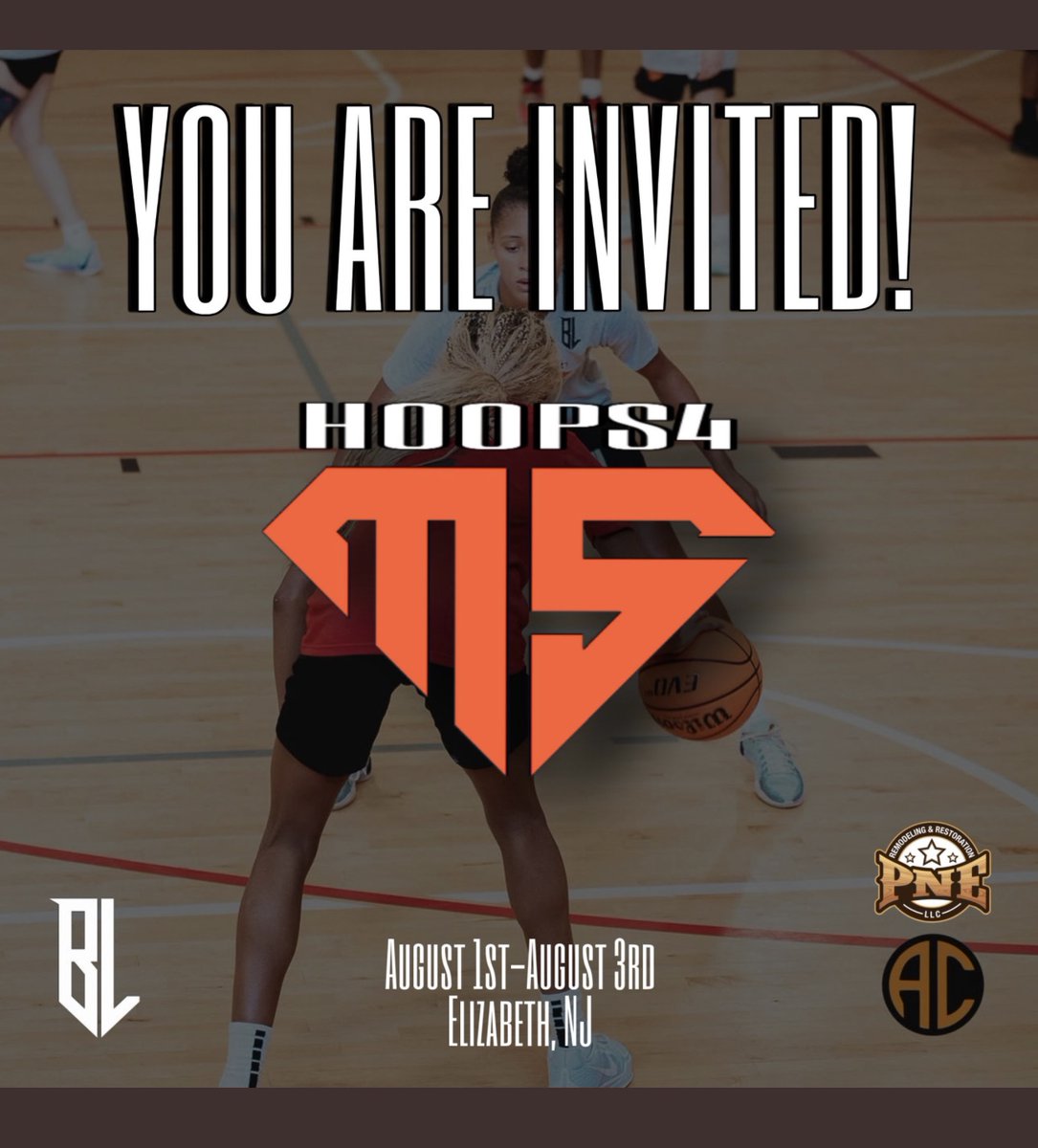 Excited to compete in such a special event…thank you <a href="/brolylew/">Girel ‘Broly’ Lewis</a> for the invite!  <a href="/Hoops4Ms/">HOOPS4MS</a> 🩵🧡☘️