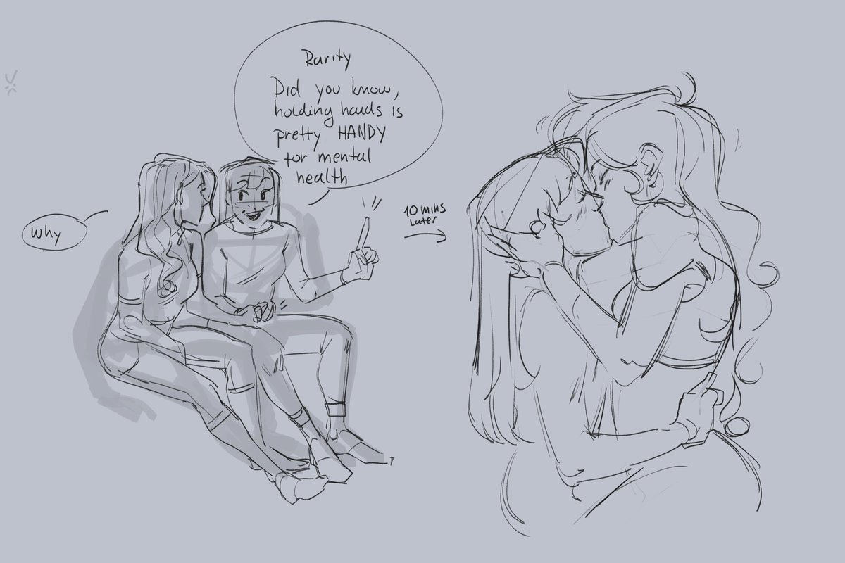 Twilight and the bad bitch (Rarity) she caught by being so incredibly punny (yes I am biased)
#Raritwi