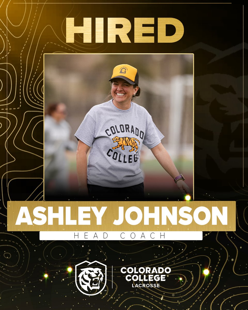 Congratulations to the new head coach of Colorado College women’s lacrosse, Ashley “AJ” Johnson. AJ has spent the last four seasons as the top assistant coach of the Tigers and is now officially the second-ever head coach in program history.

#CCTigers
