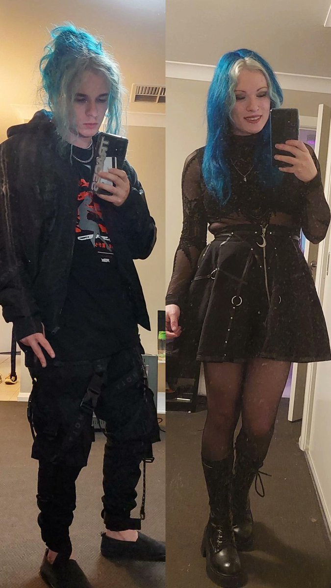 Happy Pride month. Here is one of those transgender before and after things.