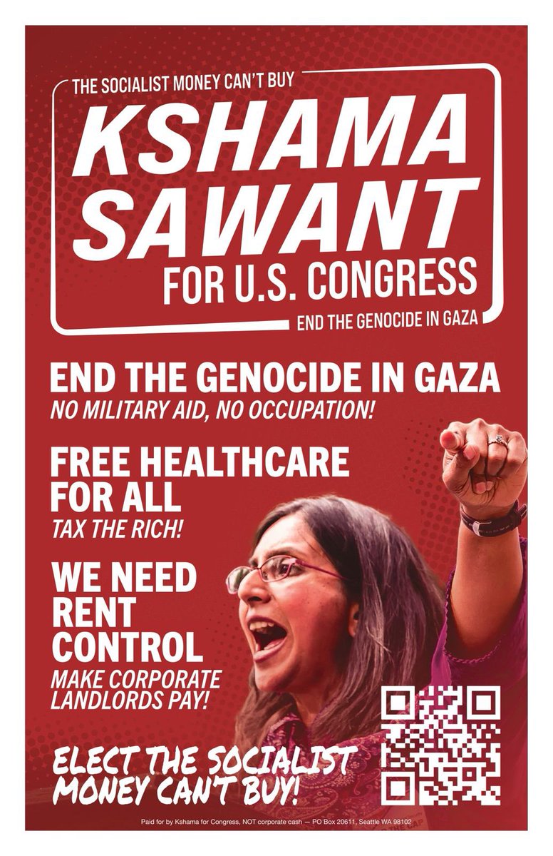 KSHAMA FOR CONGRESS

Workers Strike Back members have voted overwhelmingly to back Kshama Sawant’s working-class, antiwar, anti-genocide campaign for U.S. Congress. 

Help build the strongest antiwar, anti-genocide campaign in the country: kshamasawant.org/donate

👉 END the