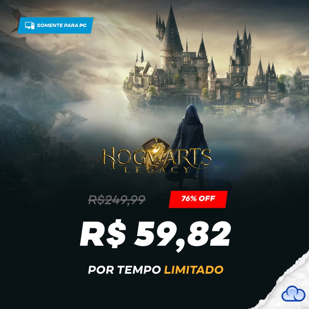 A magia do descontão chegou! 😱

Aproveite o Hogwarts Legacy com 76% OFF 🤩

Faça aliados, lute contra os bruxos das trevas e decida o destino do mundo bruxo 🧙

Por tempo LIMITADO.

EU QUERO: ow.ly/3eIj50W2Rai