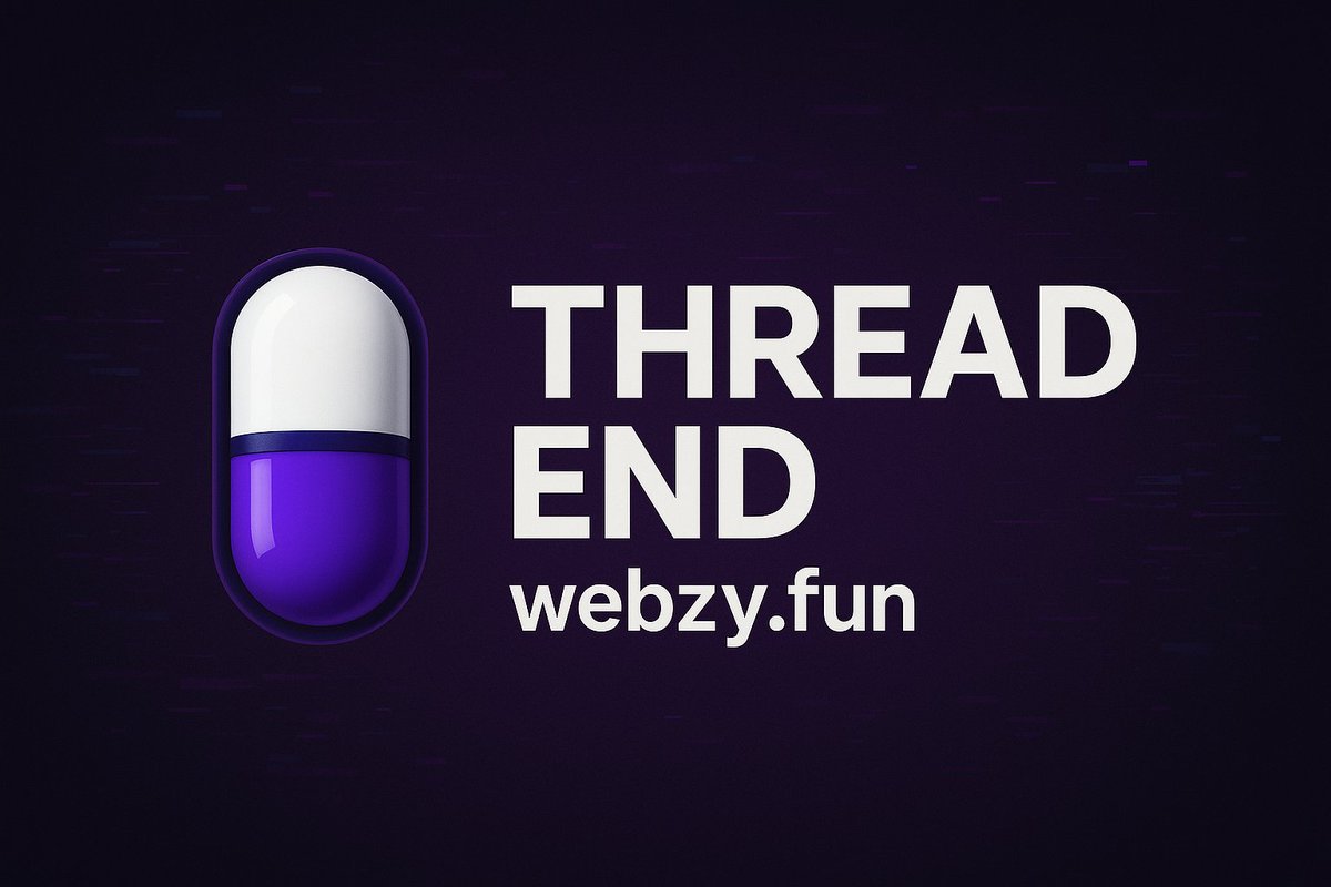 webzydotfun's tweet photo. 7/7 ✅ Thread End – Utility is Live
💊 Launch your site in 15 minutes
💻 AI & Dapp on the way
🧪 Powered by $WEBZY
→ https://t.co/fHLDHUq3OD
→https://t.co/ZxaoAagp8Y
→ https://t.co/TYvllh1plt
→ https://t.co/SfrplHq4jn
#WEBZY #Solana #pumpfun #memecoin @pumpdotfun @solana https://t.co/mmEYzO4PPL