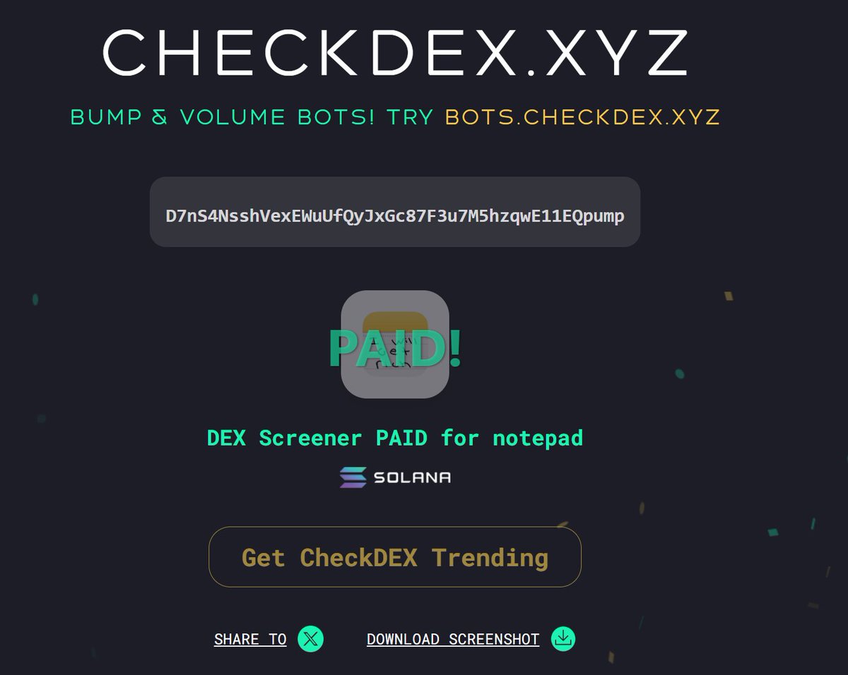 $notepad #notepad - DEX snipped update