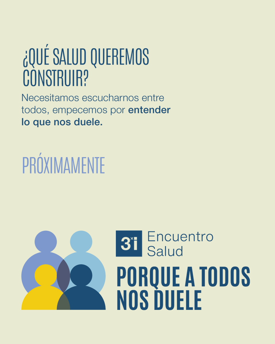 📊 La salud es uno de los temas que más nos duelen como país.

No solo por la espera o la infraestructura, también por cómo nos sentimos.

En 3xi creemos que el diálogo es el primer paso para cambiar eso.

🩺 #PorqueATodosNosDuele
¡Pronto, #Encuentro3xi Salud!
