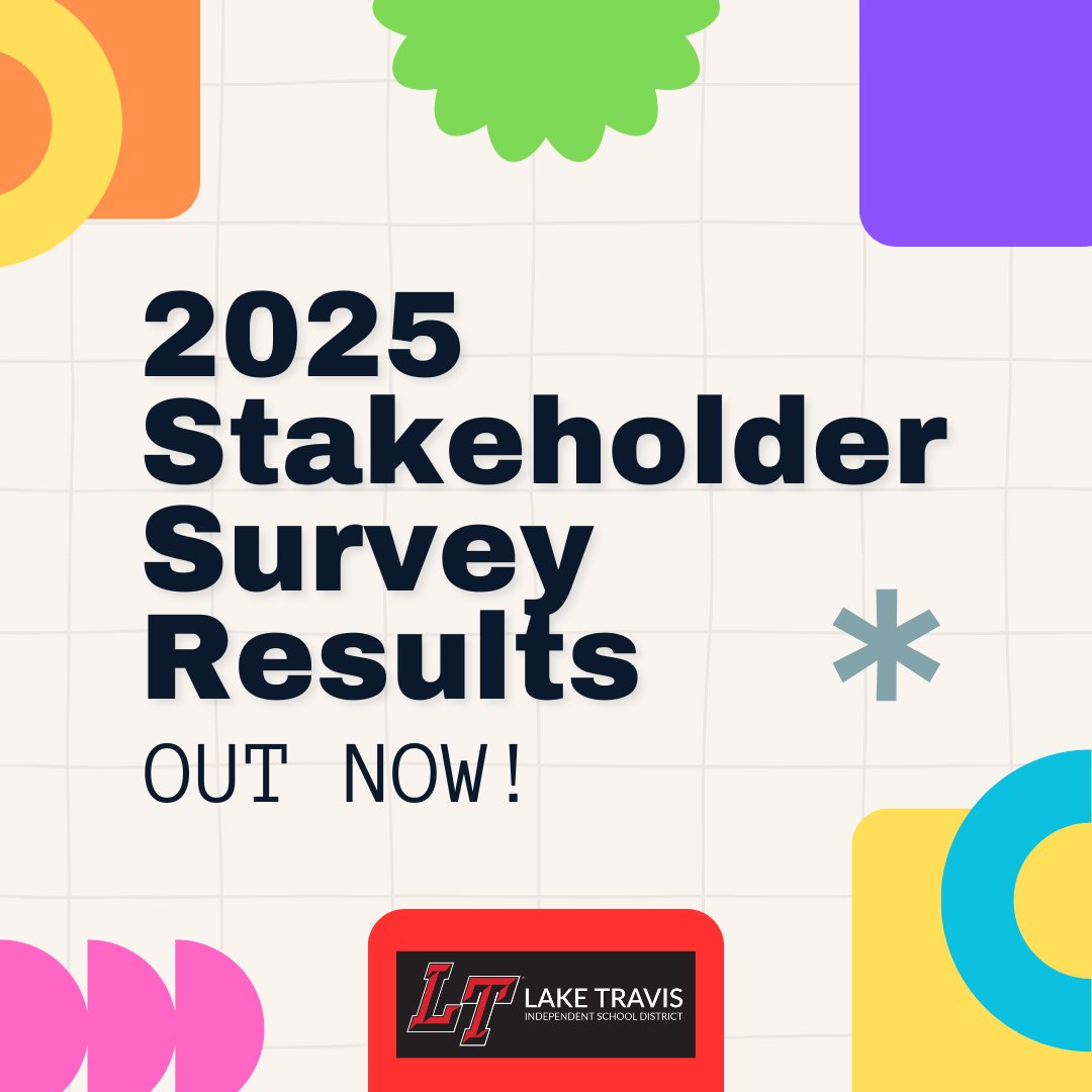 🤝 Strengthening relationships with staff, students, and families is one of our core commitments—and your voice matters! The March 2025 survey results are now live at: tinyurl.com/2025-ltisd-sur… 

🙏Thank you for your feedback!

#LT1CommunityPurposeHeart ❤️