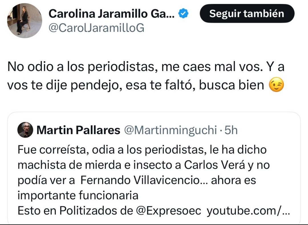 Hoy en la mañana publiqué un post dándole a esta señora el beneficio de la duda, en él dije que el tiempo y la forma en que desempeñe el cargo nos demostrarían si la señora es digna de redención por su obscuro pasado correísta o si por el contrario se reafirmaría en su merecida