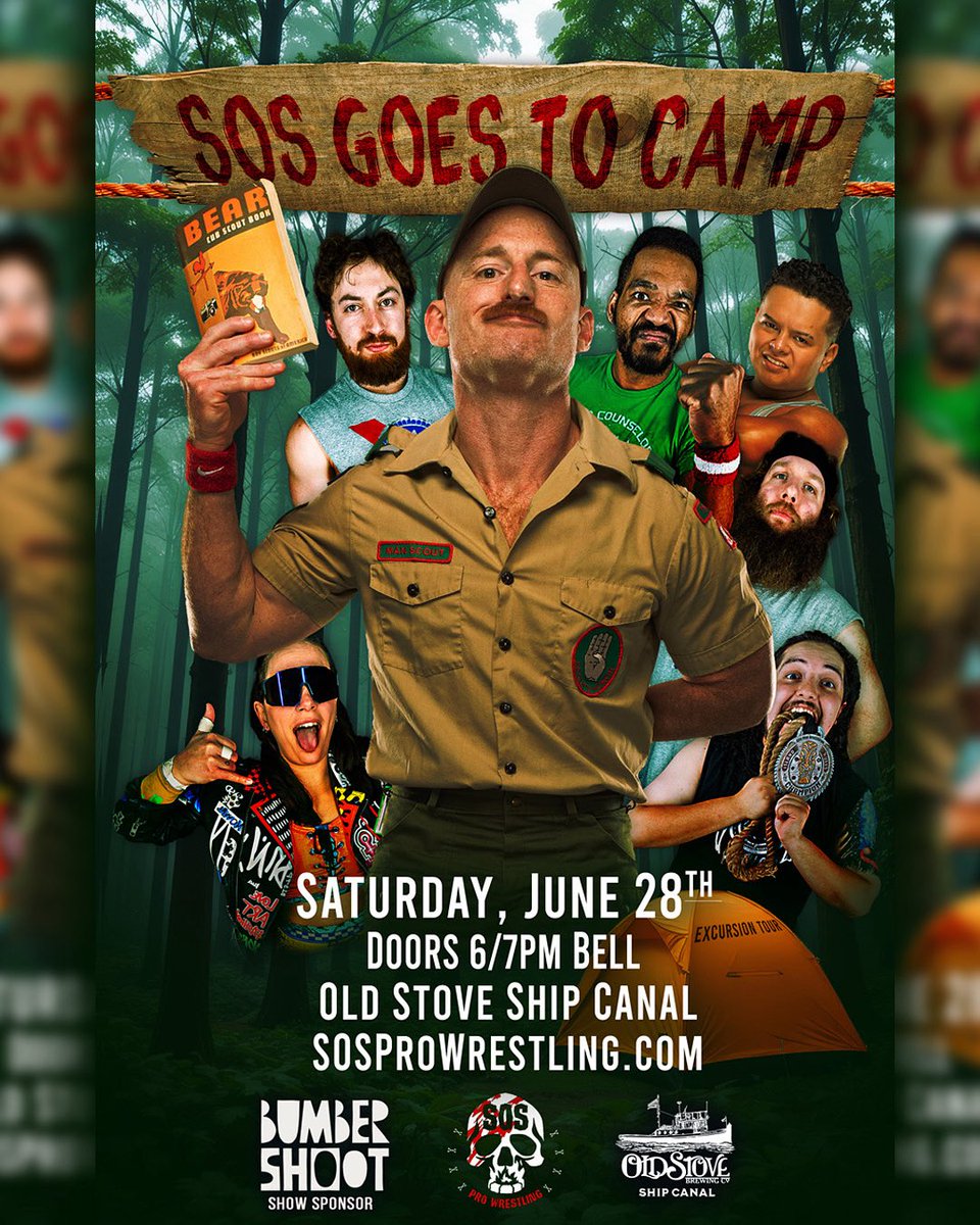 Seattle Excursion Tour continues with…

SOS Goes to Camp 🏕️ 

Feat. the debut of Man Scout Jake Manning

June 28 / Seattle /
Tickets on sale now 🎟️
