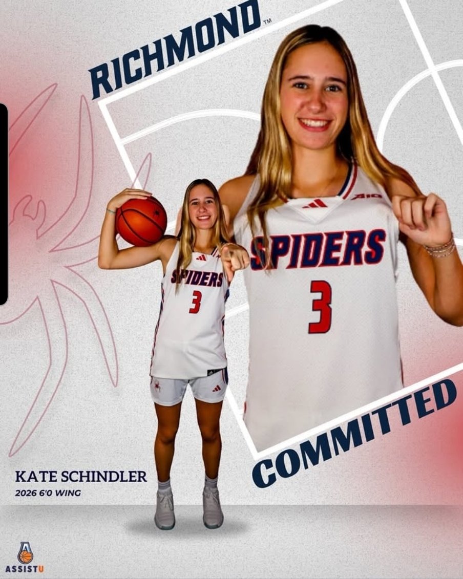 Elevate Elite (@elevate_elite) on Twitter photo Congrats to 2026 <a href="/kateschindler20/">Kate Schindler</a> on committing to <a href="/SpiderWBBall/">Richmond Women’s Basketball</a>! Great fit! One of the best shooters in her class is going to a great school! ⏫️ #3SSB ##EYG Congrats to 2026 <a href="/kateschindler20/">Kate Schindler</a> on committing to <a href="/SpiderWBBall/">Richmond Women’s Basketball</a>! Great fit! One of the best shooters in her class is going to a great school! ⏫️ #3SSB ##EYG