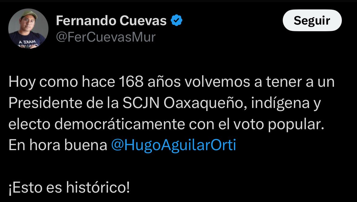 El destacado intelectual de izquierda <a href="/FerCuevasMur/">Fernando Cuevas</a> (el que decía que Juárez luchó en la Independencia, y que en la Independencia decapitaron a Madero y que luego lo fusilaron en la Revolución) piensa que “la felicitación “enhorabuena” se escribe “en hora buena”.