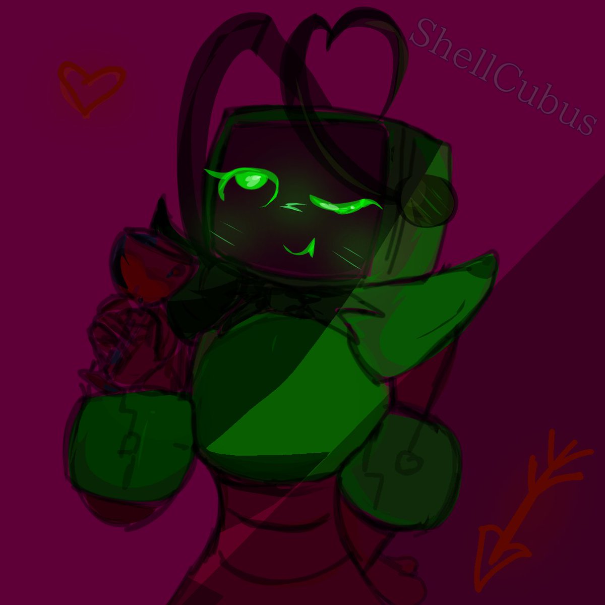 ShellCubus's tweet image. Ya kinda look a lil wicked vee ..

#dandysworldfanart #dandysworld #vee