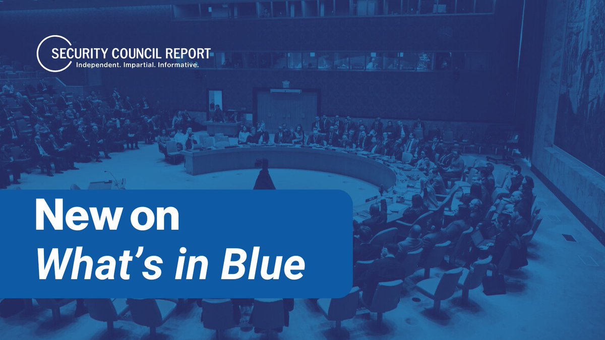 Security Council Report (@scrtweets) on Twitter photo .<a href="/PMUN_GUY/">Permanent Mission of Guyana to the UN</a> 🇬🇾 is the president of the #UNSC in June. Council members adopted the provisional programme of work for the month earlier today (2 June).
→ Read more: bit.ly/4dNRPkU .<a href="/PMUN_GUY/">Permanent Mission of Guyana to the UN</a> 🇬🇾 is the president of the #UNSC in June. Council members adopted the provisional programme of work for the month earlier today (2 June).
→ Read more: bit.ly/4dNRPkU