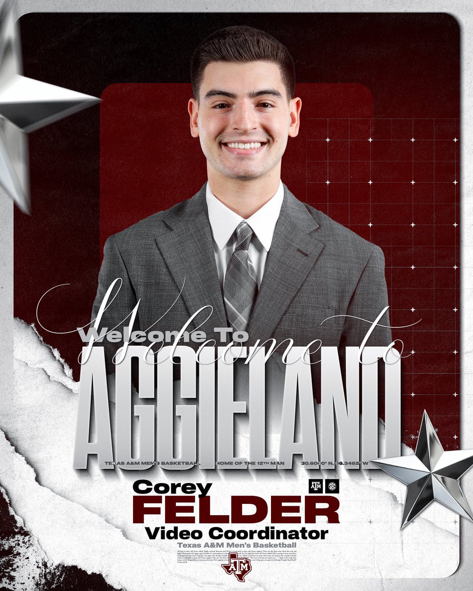 Welcome to Aggieland, Corey Felder 🏡

➡️ aggi.es/4mJyC82

#GigEm