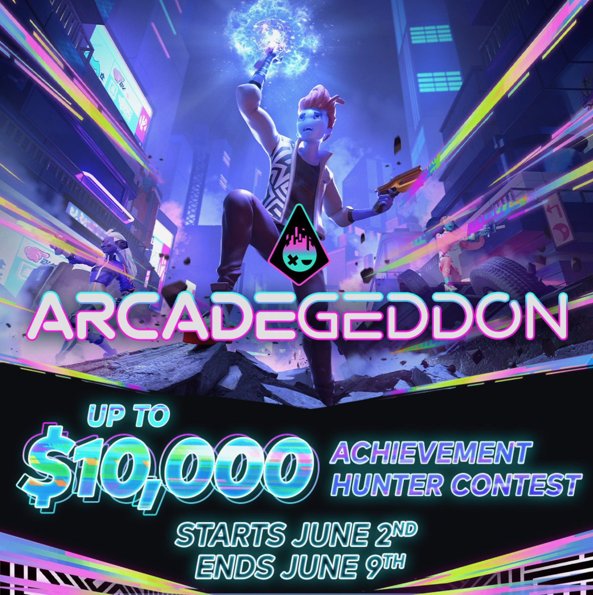 Raijin (@raijin_games) on Twitter photo 🚨Raijin Contest Alert🚨
Fans of <a href="/Arcadegeddon/">Arcadegeddon</a>…this one is for you.
The Arcadegeddon achievement hunting contest featuring an up to $10,000 prize pool is underway. You will need a Play Pass to enter, then you will have seven days to complete as many in-game Steam achievements 🚨Raijin Contest Alert🚨
Fans of <a href="/Arcadegeddon/">Arcadegeddon</a>…this one is for you.
The Arcadegeddon achievement hunting contest featuring an up to $10,000 prize pool is underway. You will need a Play Pass to enter, then you will have seven days to complete as many in-game Steam achievements