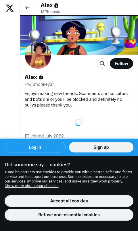 Everyone block/report this person Alex Jesse he’s believes everyone are scammers and hackers especially accusing my boots siblings of that when they’re not and innocent! Get their account suspended please <a href="/Support/">Support</a> ! Permanently suspend their account! He’s a bot/fraudulently user!
