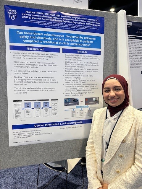 Mayo Clinic Comprehensive Cancer Center (@mayocancercare) on Twitter photo .<a href="/MayoHemeOnc/">Mayo Clinic Hematology-Oncology Fellowship</a> fellow, <a href="/DinaElantably/">Dina Elantably, MD, MS</a>, presented an ongoing pilot study evaluating the feasibility & safety of subcutaneous nivolumab delivery at home through the Cancer CARE Beyond Walls program at #ASCO25. The study aims to reduce treatment burden & improve access for patients. .<a href="/MayoHemeOnc/">Mayo Clinic Hematology-Oncology Fellowship</a> fellow, <a href="/DinaElantably/">Dina Elantably, MD, MS</a>, presented an ongoing pilot study evaluating the feasibility & safety of subcutaneous nivolumab delivery at home through the Cancer CARE Beyond Walls program at #ASCO25. The study aims to reduce treatment burden & improve access for patients.