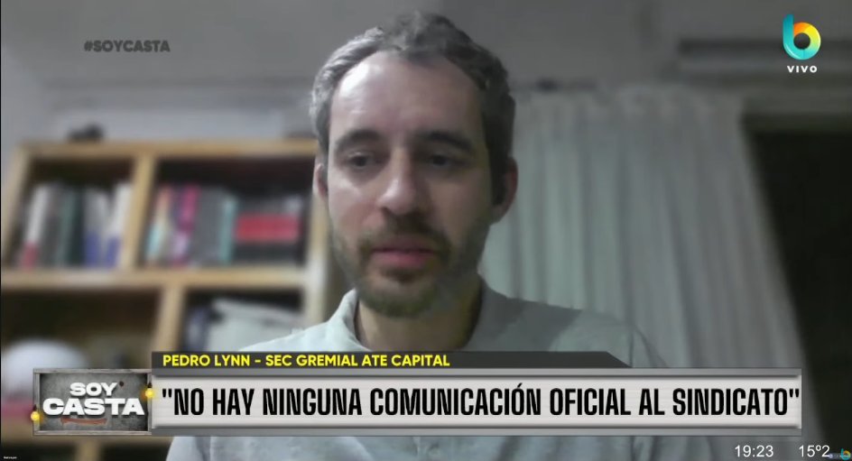 <a href="/soycasta2025/">SoyCasta</a> <a href="/carmelabarbaro/">Carmela Barbaro 💚</a> <a href="/FelicitasBV/">Felicitas Bonavitta</a> <a href="/PedroLynn_/">Pedro Lynn</a> <a href="/PedroLynn_/">Pedro Lynn</a>, Sec. Gremial ATE Capital, para <a href="/soycasta2025/">SoyCasta</a>: "Todos los hospitales están recibiendo ajuste, en todos los organismos no alcanzan los insumos, cada vez hay menos salarios, despiden gente y renuncian todos los días".

youtube.com/live/FZvselqzi…