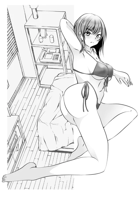 菫(スミレ)ちゃん✖️モノクロビキニ

おはようございます。

最近はモノクロ練習に注力してます。

雨☔☔☔

梅雨ですか?暑いよりは良いかも。

#manga #CLIPSTUDIO #ビキニ 