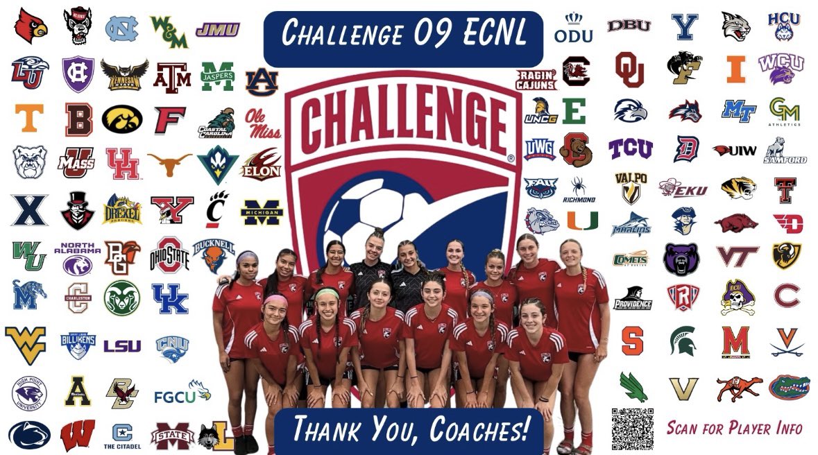 Thank you to all of the coaches who came out to watch us play this weekend in North Carolina!