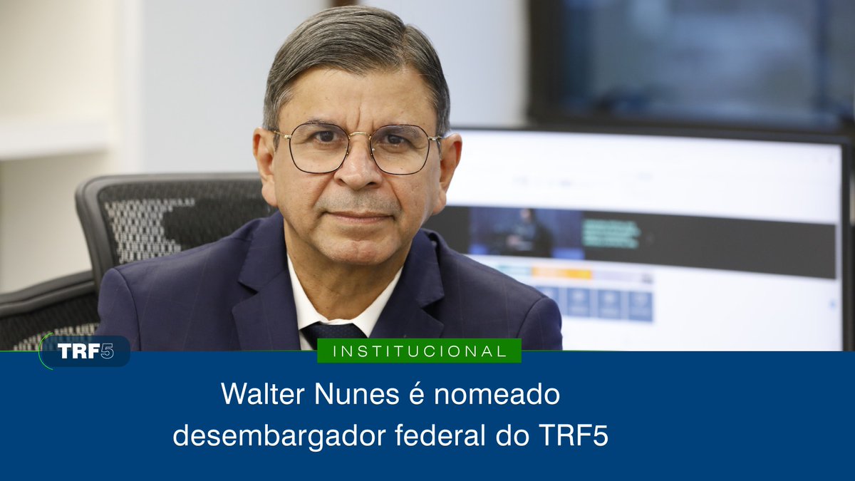 O mais novo integrante da Corte ocupa a vaga deixada pelo desembargador federal Vladimir Carvalho, pelo critério de antiguidade. Saiba mais: bit.ly/43JGBt8
