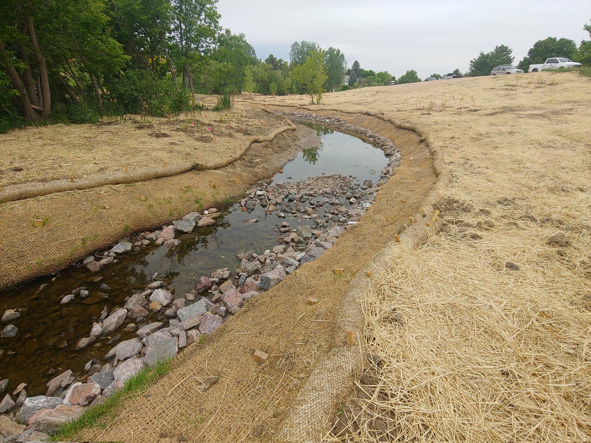 timdemasters's tweet image. Did a final punch-list walk with the design and construction team on a cool stream restoration project today. We did a bunch of cool vegetation transplants on this project. Total project cost (mostly earthwork/riprap) 1.8M.
Cruised over to my favorite barbecue joint afterwards,…