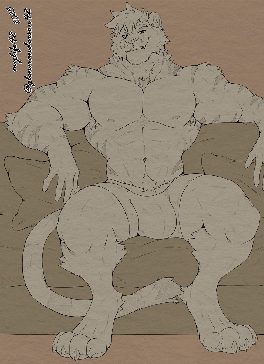 A great start to the week - relaxing like a true cat!

<a href="/B00MPUMA/">Boom!🐯</a> is trying to show me how!

Look at that FORM!