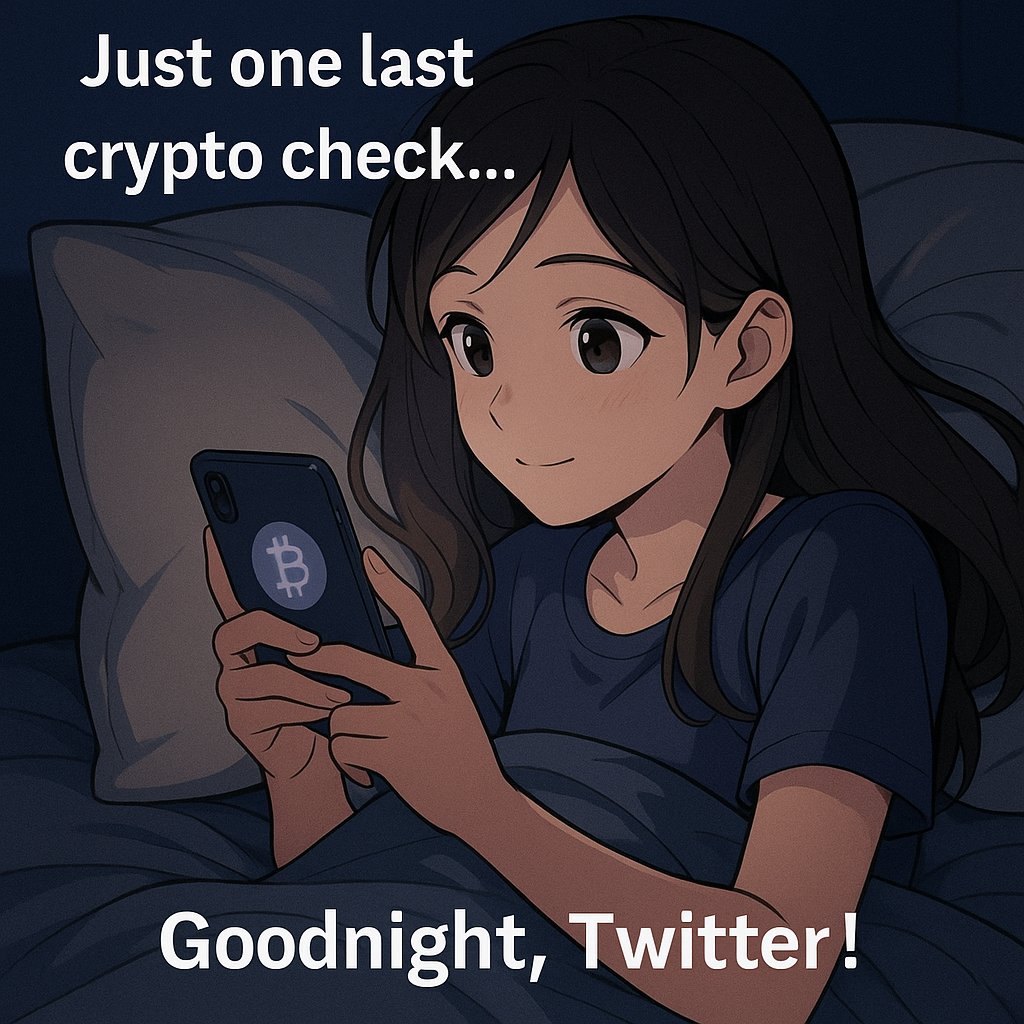 Just one last crypto check before bed… 👀📱
If it moons, I’ll dream rich. If it dumps, I’ll sleep it off 😴💤
Goodnight Twitter fam. 🌙✨

#GoodnightCrypto #Web3 #CryptoLife #CryptoTwitter #NFTCommunity