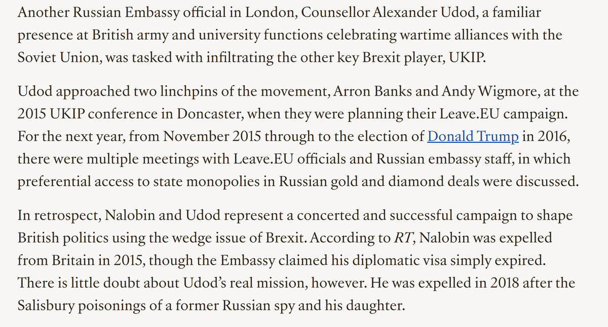 For more on how Russia targeted Arron Banks and Leave EU in the run up to Brexit, you could start here

bylinetimes.com/2022/03/08/put…
