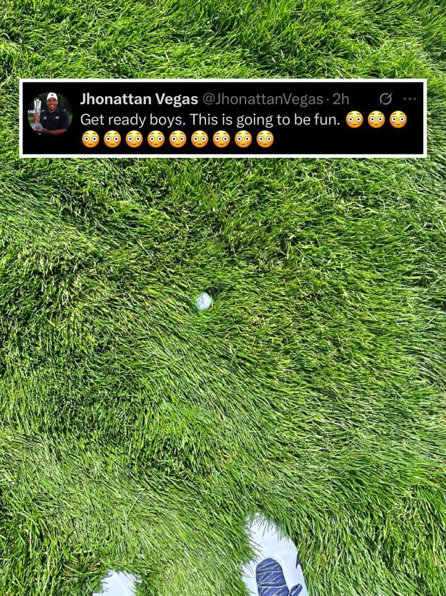 NUCLRGOLF's tweet photo. 🚨😳⛳️ #MASSACRE AT OAKMONT? — Rory McIlroy & Adam Scott reportedly experienced brutal conditions today at Oakmont. Eamon Lynch reports that Scott hit every fairway on the front side and shot 3-over for 9 holes  while Rory McIlroy made bogey at the Par 3, 8th after hitting a 3 wood. He also made a triple bogey at the 2nd. 

Will we witness a massacre?