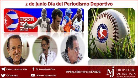 2 de Junio. Día del Periodista Deportivo. Muchas Felicidades para todos, en especial los avileños. #GenteQueSuma #PorCiroRedondoTodo 
#CiegoEn26