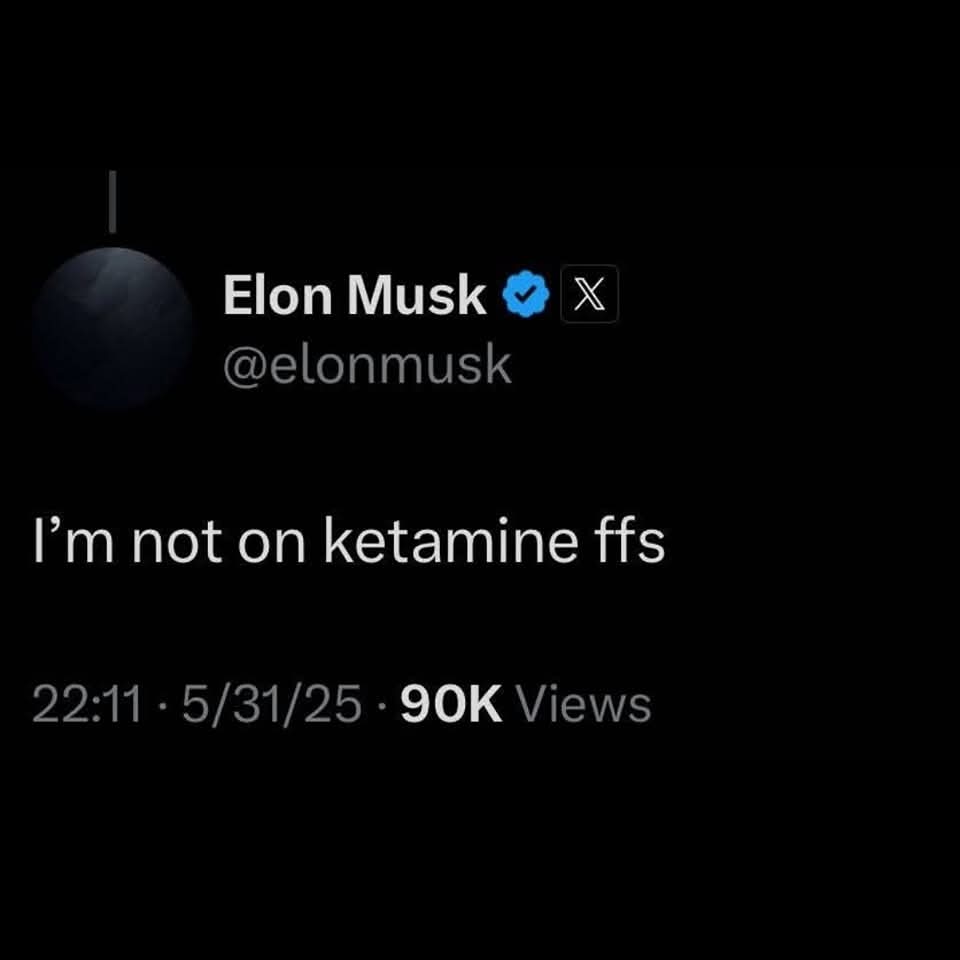 The lady doth protest too much, methinks
#ElonMusk