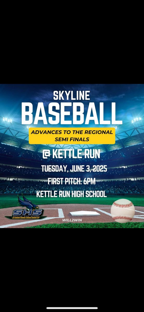 Skyline HS Baseball (@skyhwkbaseball) on Twitter photo Tomorrow is the day. State berth on the line. #Will2Win
<a href="/PrepBaseballVA/">Prep Baseball Virginia/DC</a> <a href="/tkeelernvd/">Tommy Keeler</a> Tomorrow is the day. State berth on the line. #Will2Win
<a href="/PrepBaseballVA/">Prep Baseball Virginia/DC</a> <a href="/tkeelernvd/">Tommy Keeler</a>