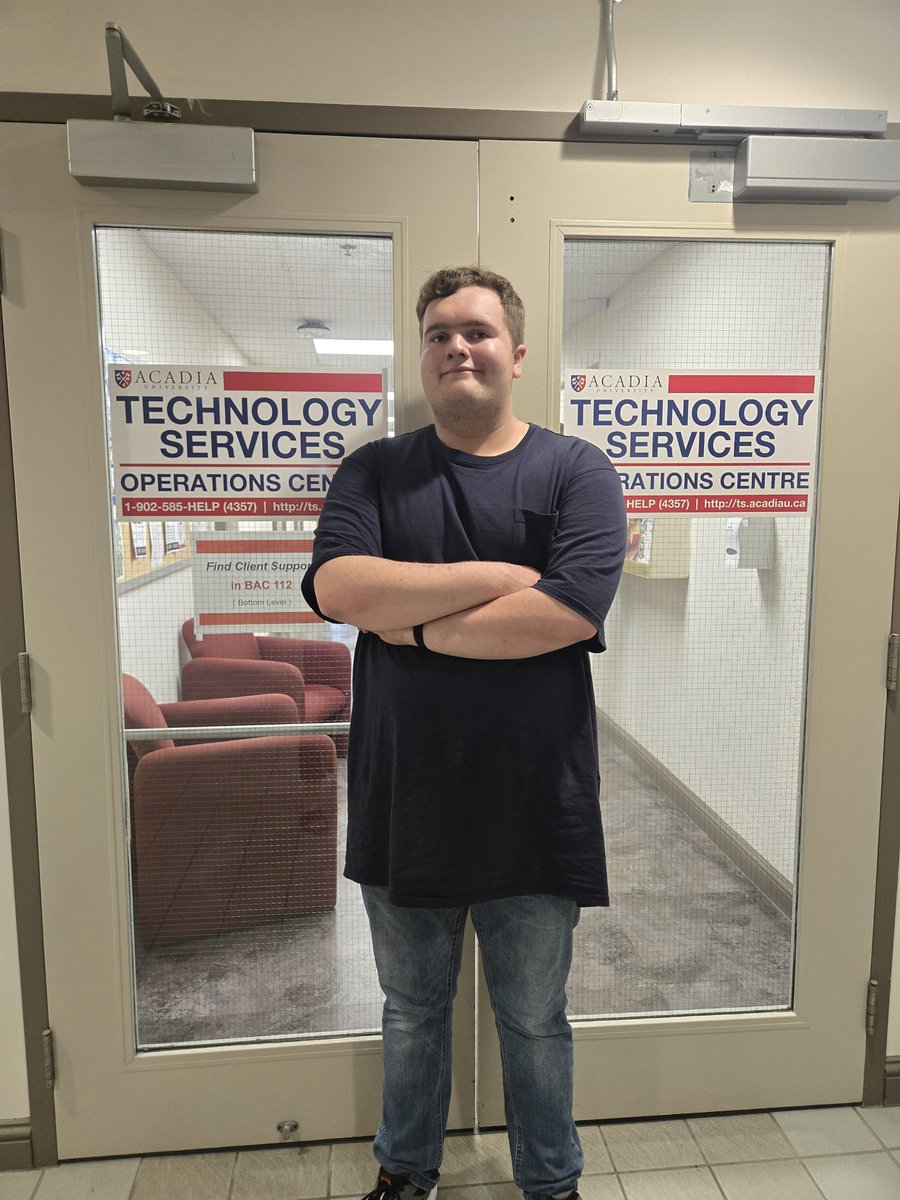 CKRHS_O2 (@ckrhs_o2) on Twitter photo Connor is learning lots in Technology Services at Acadia! Very fitting placement for a future computer science student at Acadia in September. Very proud of you Connor! <a href="/avrce_cbl/">AVRCE CBL PROGRAMS</a> Connor is learning lots in Technology Services at Acadia! Very fitting placement for a future computer science student at Acadia in September. Very proud of you Connor! <a href="/avrce_cbl/">AVRCE CBL PROGRAMS</a>