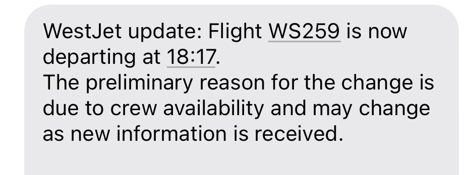 They just can’t seem to do anything on time <a href="/WestJet/">WestJet</a> strikes yet again. Going to be late for yet another important meeting. As a business person building in the West - it is impossible to rely on this airline.