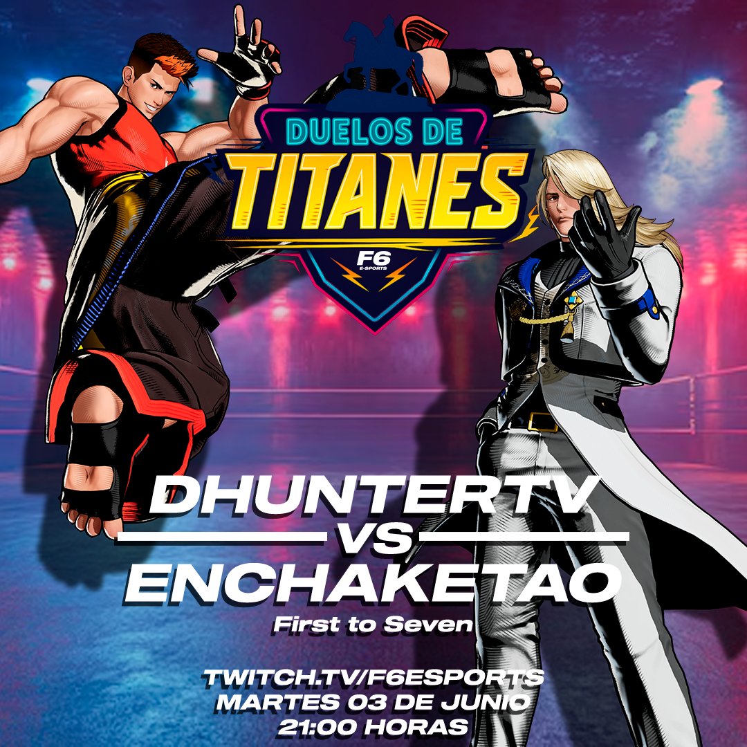 Manaña vuelven los #DuelosDeTitanes un espacio de crecimiento donde jugadores de todos los niveles se enfrentan para mejorar y medirse entre si!!! desde las 21:00 Horas en twitch.tv/f6esports

<a href="/DhunterTvTwitch/">BLK/DhunterTV</a> Vs Enchaketao
<a href="/patelana1/">patelana</a> vs <a href="/topomaligno/">elsanti</a>