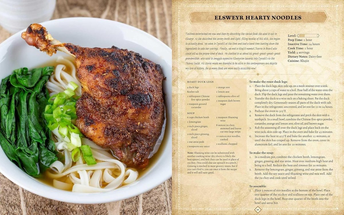 The Elder Scrolls: The Official Cookbook Vol. 2 hardcover book is $19 on Amazon amzn.to/45yI9bS #ad