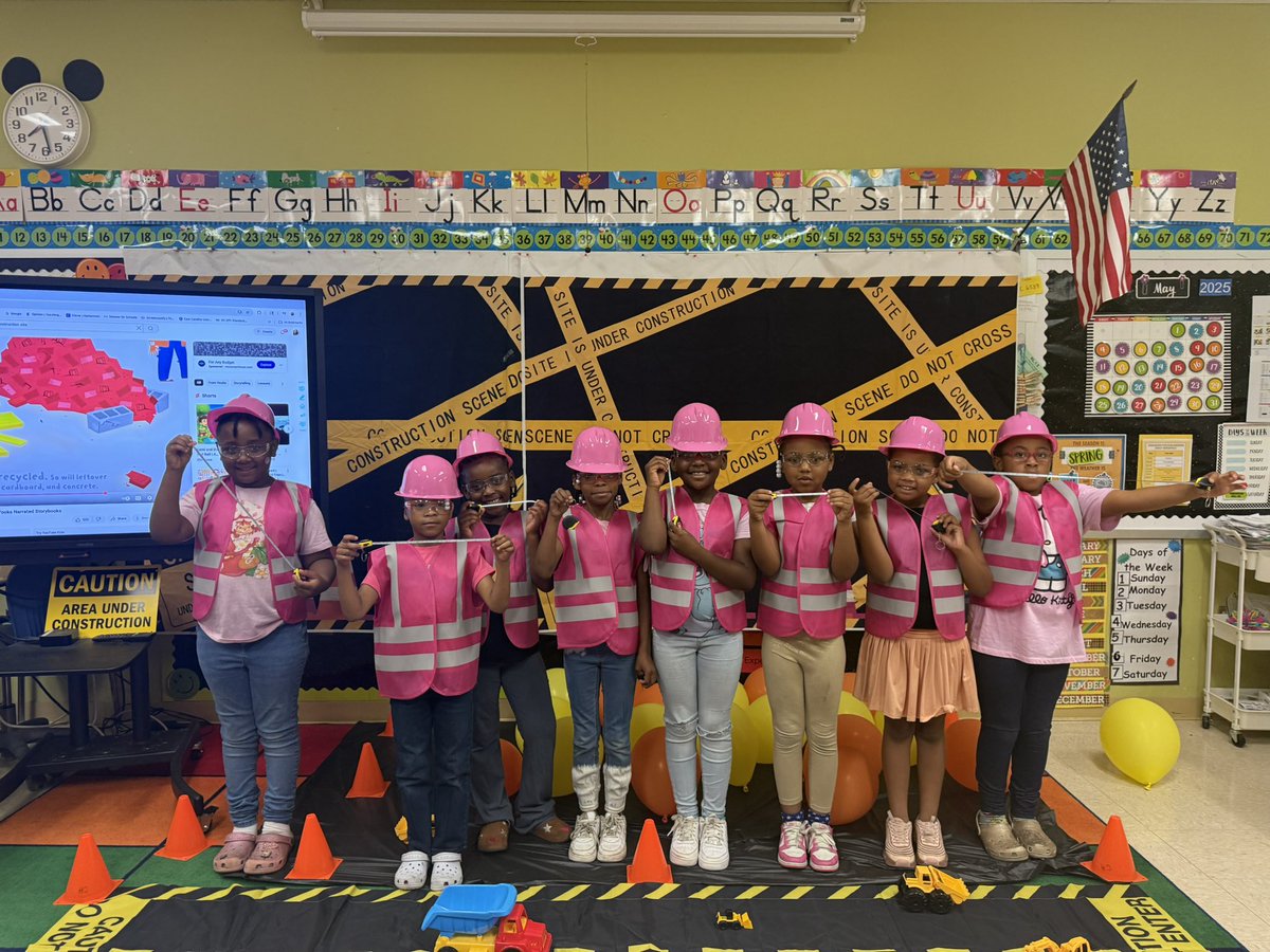 Mrs. Hamilton and Mr. Darden’s classroom was transformed into a full-blown construction zone—complete with caution tape, cones, blueprints, tools and even mini hard hats! Our little builders dove right into the fun, hammering away at learning with excitement and creativity.