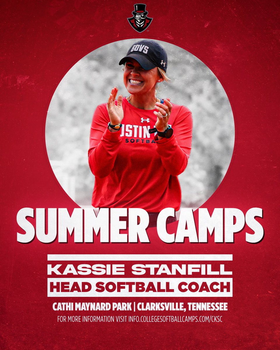 Kassie Stanfill (@kassied23) on Twitter photo Come camp with your GOVSโผ๏ธ<a href="/GovsSB/">Austin Peay Softball</a>
โช๏ธ little govs less than 25 days away โช๏ธ
info.collegesoftballcamps.com/cksc/ Come camp with your GOVSโผ๏ธ<a href="/GovsSB/">Austin Peay Softball</a>
โช๏ธ little govs less than 25 days away โช๏ธ
info.collegesoftballcamps.com/cksc/