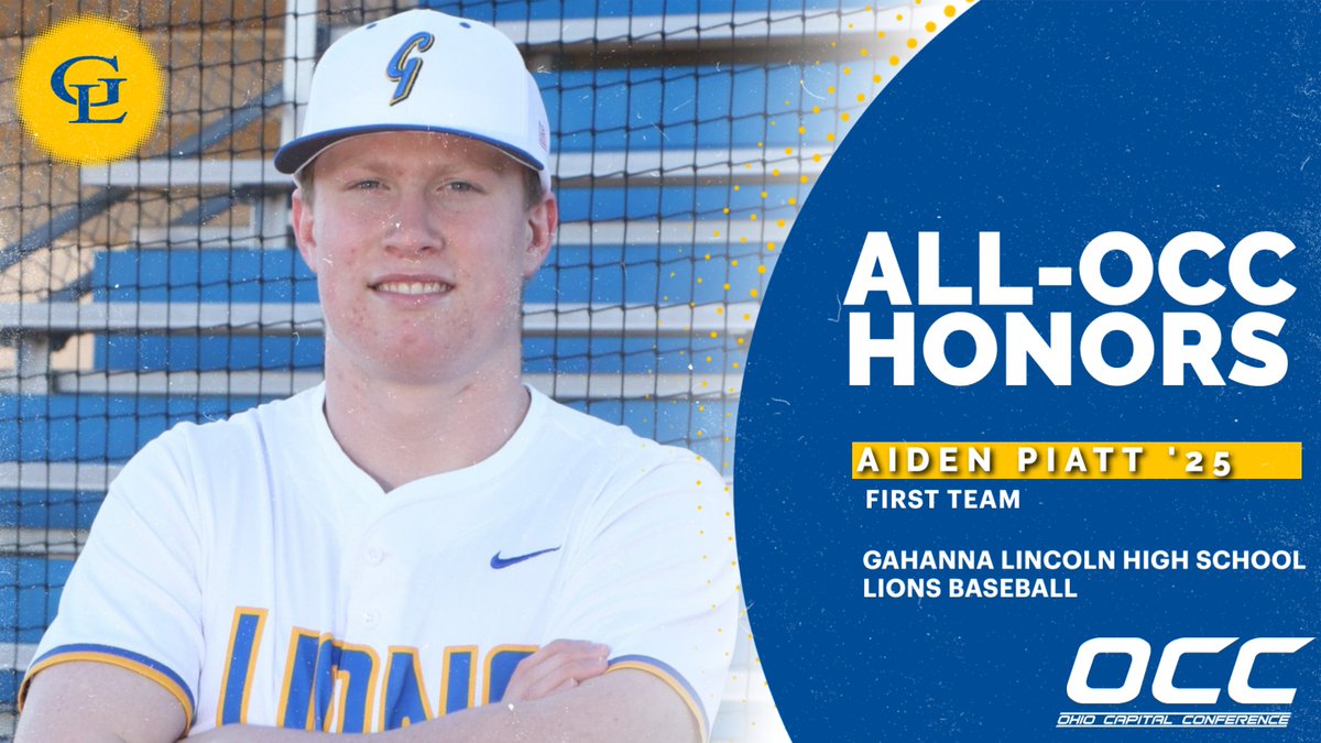🚨All-Conference Honors🚨
Congratulations Aidan Piatt '25 on being named to the All-OCC First Team! #GoLions 🦁 #OnePRIDEOneFamily #OCC