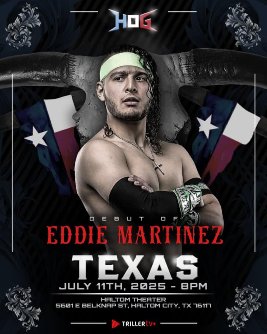 Eddie Martinez (@powerglider_em) on Twitter photo π¨DEBUT ALERTπ¨
The PowerGlider/ El MERO MERO is making his debut for <a href="/HOGwrestling/">House Of Glory Wrestling</a> !!
Lights on. Crowd loud. I was born for this moment.π₯πͺπ»
ποΈ- July 11th
π- Haltom Theater
π₯Tickets available :
hogwrestling.net
#teameddie #powerglider #texas #prowrestling π¨DEBUT ALERTπ¨
The PowerGlider/ El MERO MERO is making his debut for <a href="/HOGwrestling/">House Of Glory Wrestling</a> !!
Lights on. Crowd loud. I was born for this moment.π₯πͺπ»
ποΈ- July 11th
π- Haltom Theater
π₯Tickets available :
hogwrestling.net
#teameddie #powerglider #texas #prowrestling
