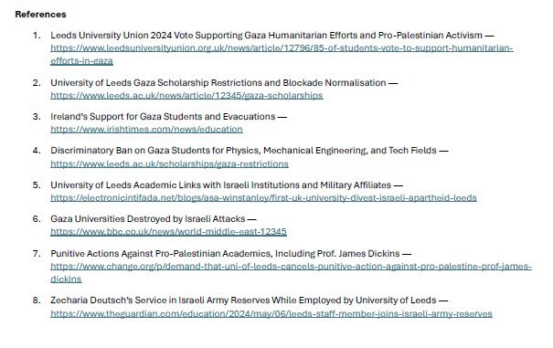 UK Gaza Community (@ukgazacommunity) on Twitter photo 🚨 The UK Gaza Community condemns <a href="/UniLeeds/">University Of Leeds</a> for failing Palestinian students: broken promises on Gaza scholarships, bans on key STEM fields, and continued ties to Israeli military-linked institutions. 85% of students voted to support Gaza—where is the university’s solidarity? 🚨 The UK Gaza Community condemns <a href="/UniLeeds/">University Of Leeds</a> for failing Palestinian students: broken promises on Gaza scholarships, bans on key STEM fields, and continued ties to Israeli military-linked institutions. 85% of students voted to support Gaza—where is the university’s solidarity?