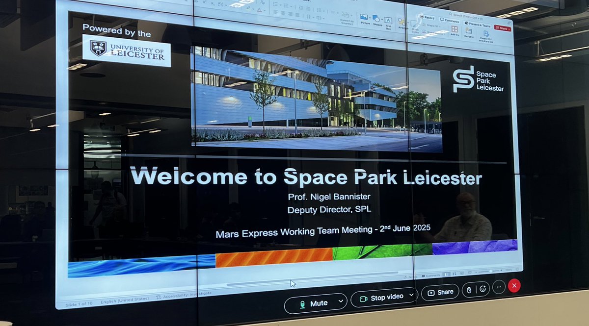 Beatriz Sánchez-Cano (@bscredrojo) on Twitter photo We are hosting this week the <a href="/esascience/">ESA Science</a> Mars Express 56 Science Working Team at <a href="/SpaceParkLeic/">Space Park Leicester</a> , coinciding with the 22 anniversary of Mars Express in space! 🥂✨ the mission is more active than ever with tons of new scientific results! We are hosting this week the <a href="/esascience/">ESA Science</a> Mars Express 56 Science Working Team at <a href="/SpaceParkLeic/">Space Park Leicester</a> , coinciding with the 22 anniversary of Mars Express in space! 🥂✨ the mission is more active than ever with tons of new scientific results!