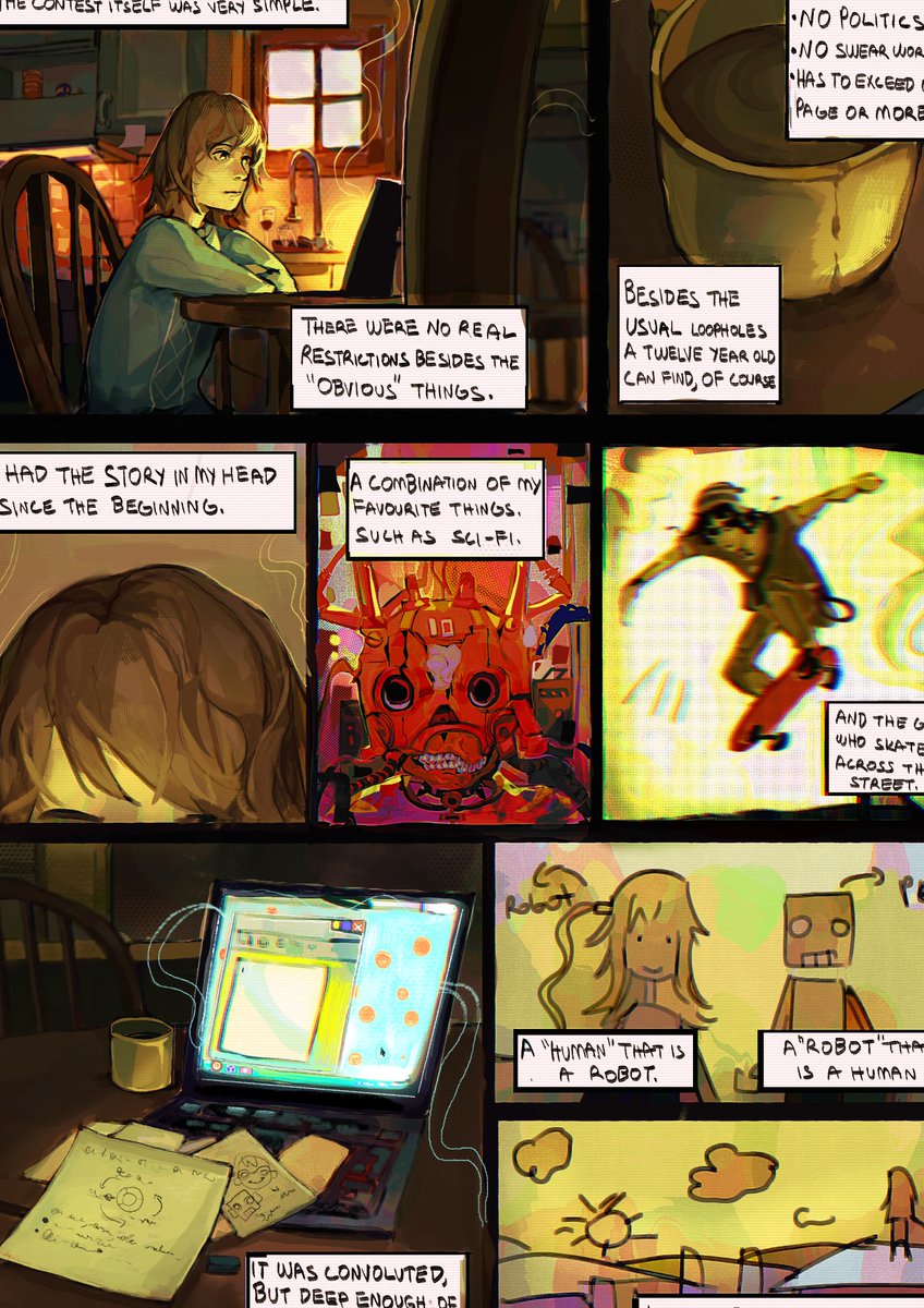 toniclock's tweet image. i’ll post these pages in order when i finish more of them B,)